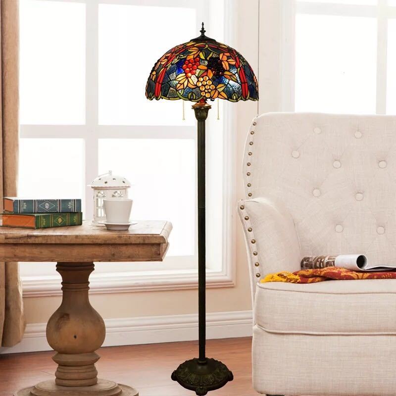 楽天市場】A039742ステンドグラスフロアライト ．間接照明 フロア