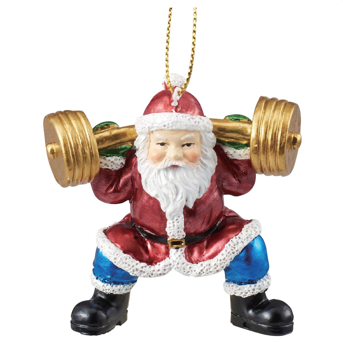 楽天市場】レジンサンタオーナメント ダンベル 1個スポーツをしている