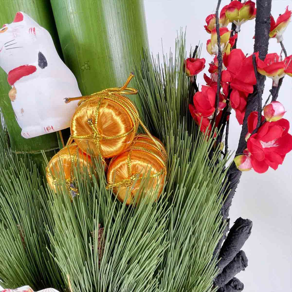 楽天市場】【天然竹使用】彩竹門松 高さ150cm 1台150cmのビッグサイズ