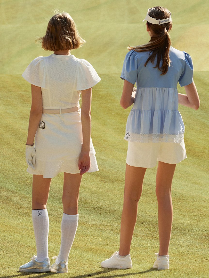 CELFORD｜【CELFORD GOLF】ストレッチレース袖フレアワンピース