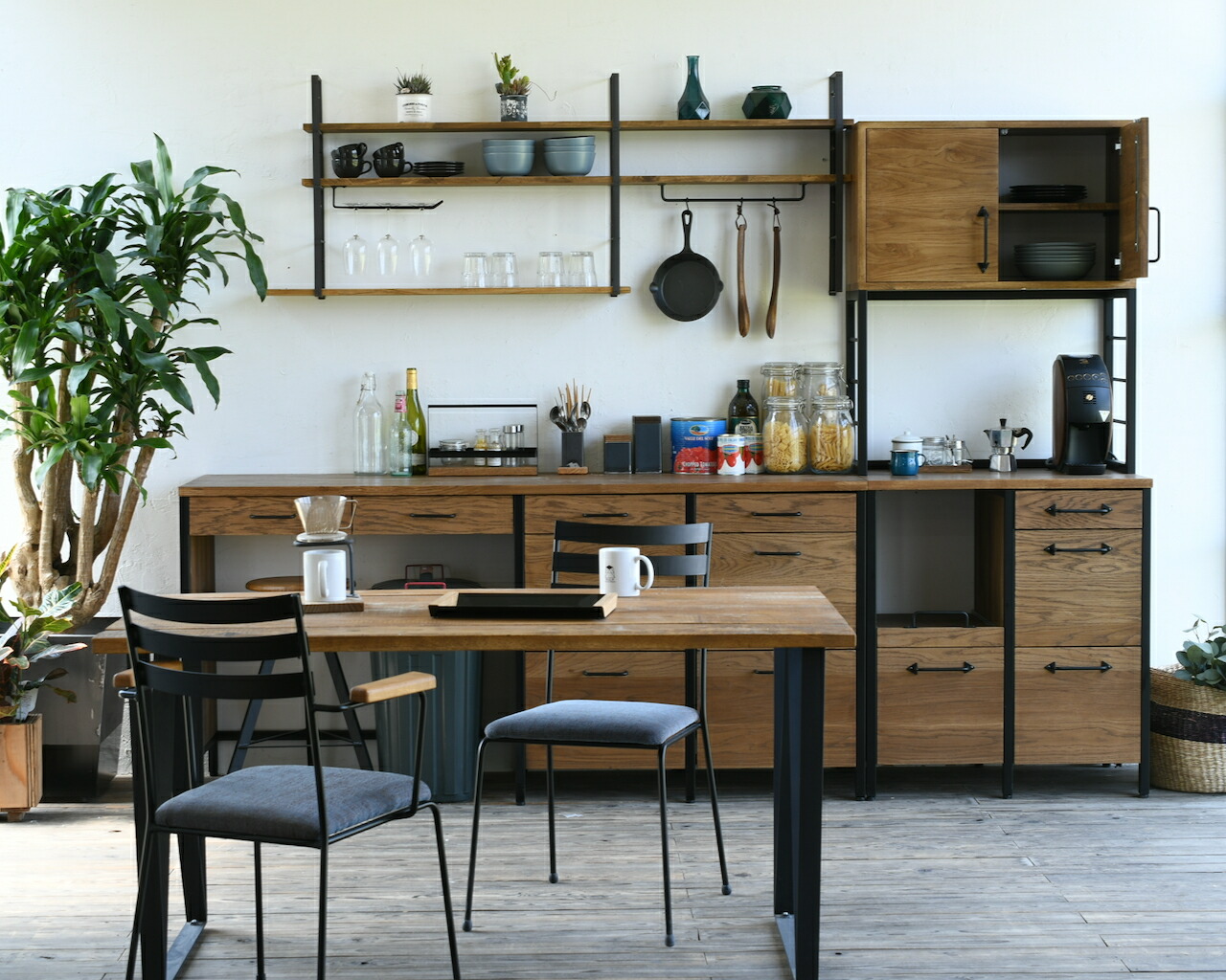 楽天市場】【国内自社生産】キッチンボード 上段収納付き | サイズ