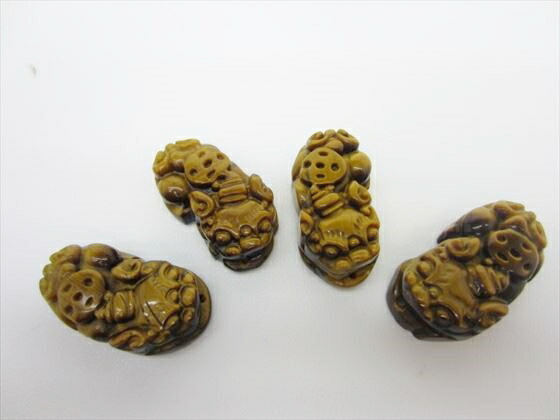 楽天市場】※訳あり※【置物：貔貅ペア（ヒキュウ）】タイガーアイ