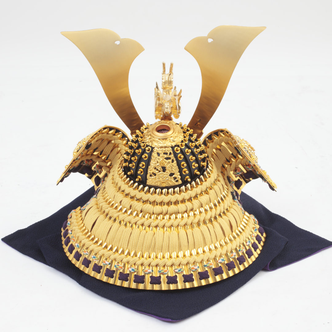 楽天市場】送料無料久月監製 五月人形 矧ぎ合わせ鉢 正絹緋糸縅 15号兜