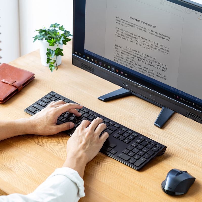 楽天市場】2.4GHz ワイヤレスキーボード テンキーあり パンタグラフ