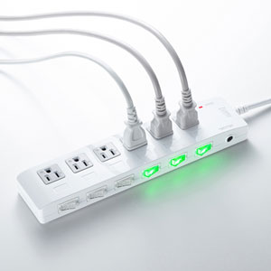 楽天市場】【クーポンで200円OFF！3/11(水) 1:59まで】 電源タップ 雷