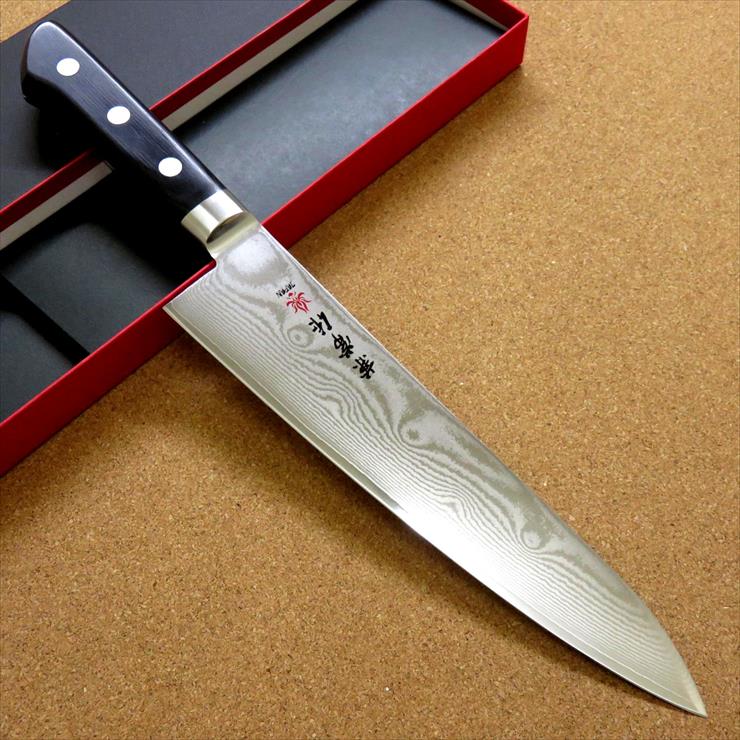 楽天市場】関の刃物 牛刀 21cm (210mm) 関兼常作 VG-10 V金10号 33層