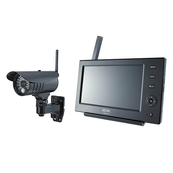 楽天市場】【即日出荷】朝日電器 ELPA ワイヤレス防犯カメラ＆モニター