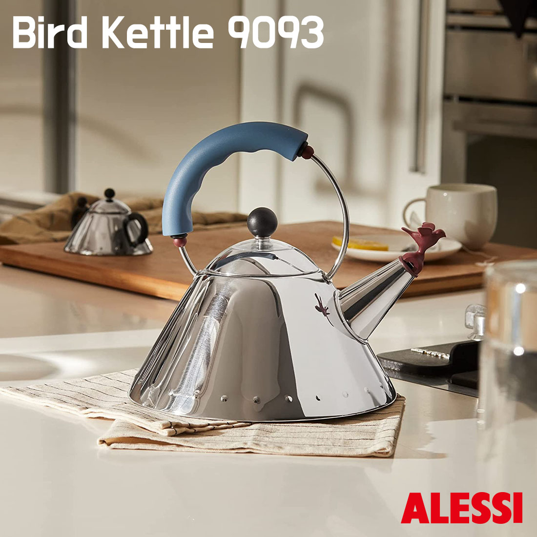楽天市場】ALESSI BIRD KETTLE 9093 LIGHT BLUE アレッシ バードケトル