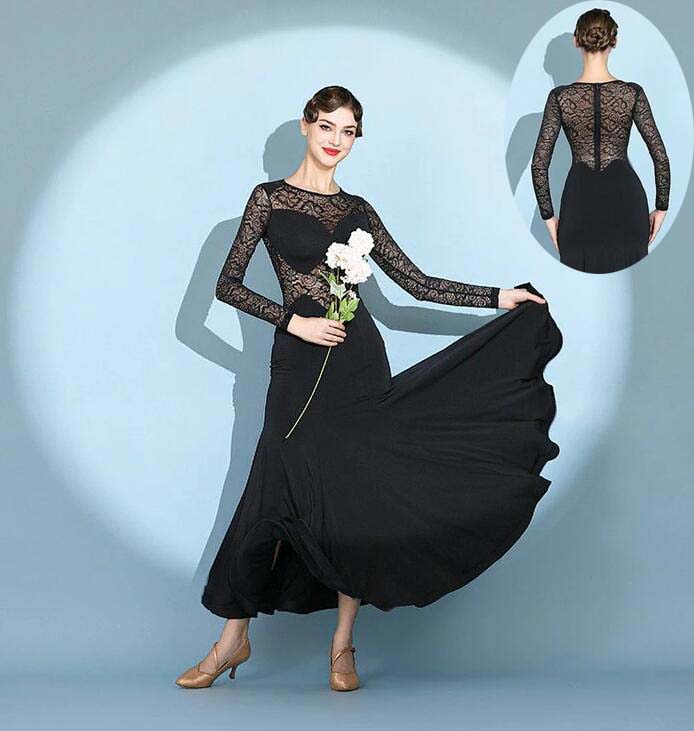 楽天市場】ロングドレス 演奏会 黒（フラメンコ｜体操・ダンス
