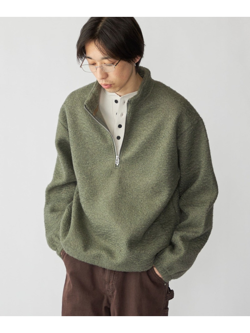 楽天市場】フリース グレー ハーフジップの通販