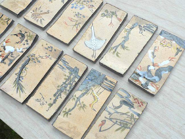 楽天市場】京焼 清水焼 乾山花鳥十二月箸置き揃え : 京焼清水焼専門店