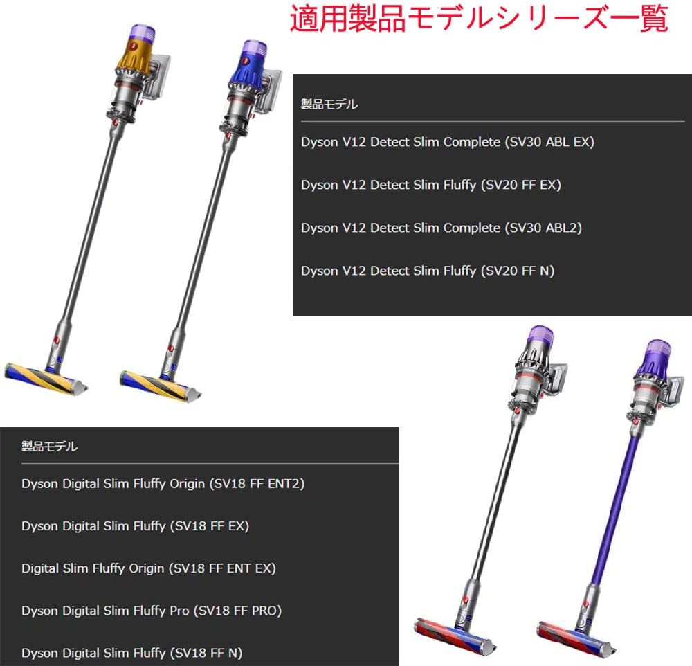 楽天市場】掃除機ロングパイプ交換品適用Dyson（ダイソン） V12 Detect