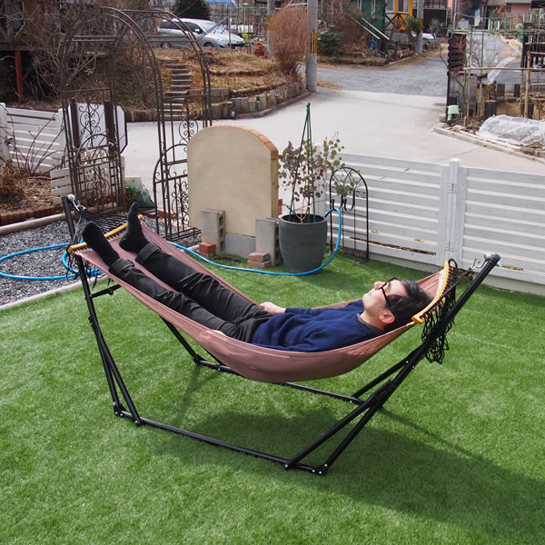 楽天市場】【特価！！送料無料！】3way ハンモック 自立式 メッシュ