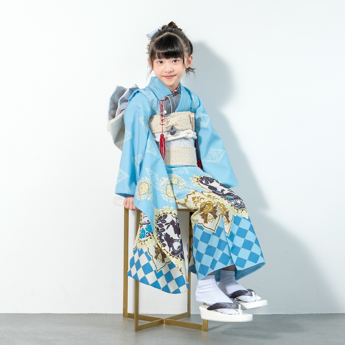 楽天市場】七五三 着物 7歳 販売 七歳 着物セット 女の子 作り帯 筥迫