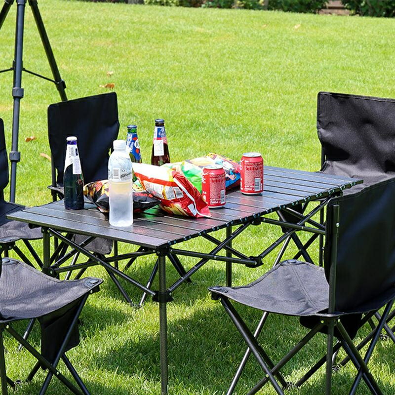 楽天市場】アウトドア テーブル チェア 7点セット 折り畳み 簡単 軽量