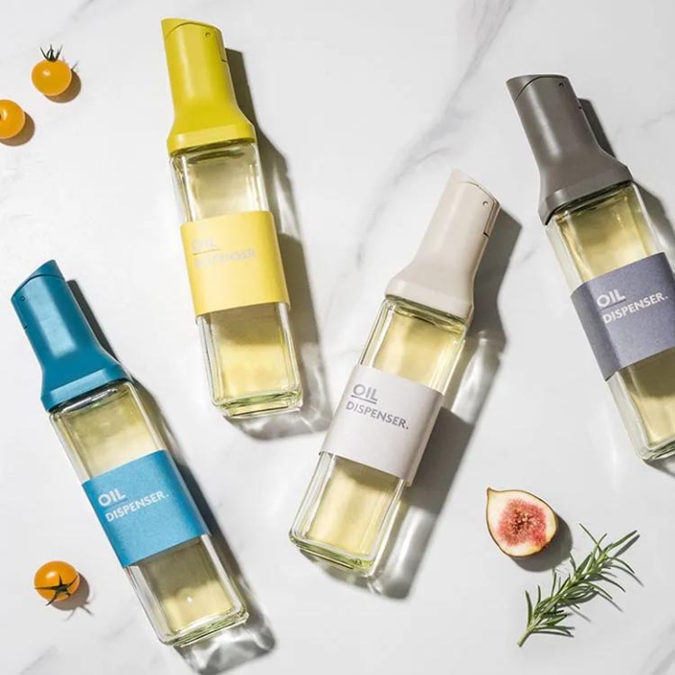 楽天市場】4本セット オイルボトル 醤油差し 液だれしない 500ml