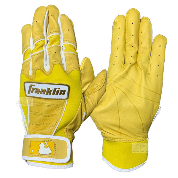 楽天市場】フランクリン 両手 バッティング手袋 CUSTOM イエロー