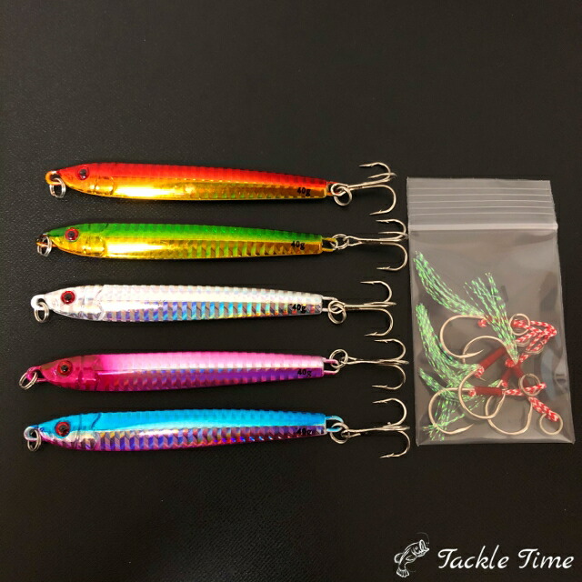 楽天市場】【送料無料】 ルアー セット メタルジグ ジグ ロング スリム