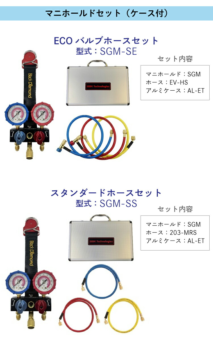 楽天市場】BBK 超ミニマニホールドセット SGM-SE R410A R32 サイト