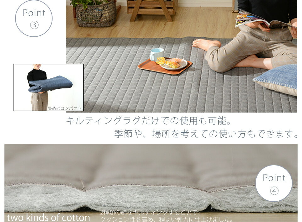 楽天市場】洗える極厚ラグマット 和楽のZONIA コーナーラグマットL