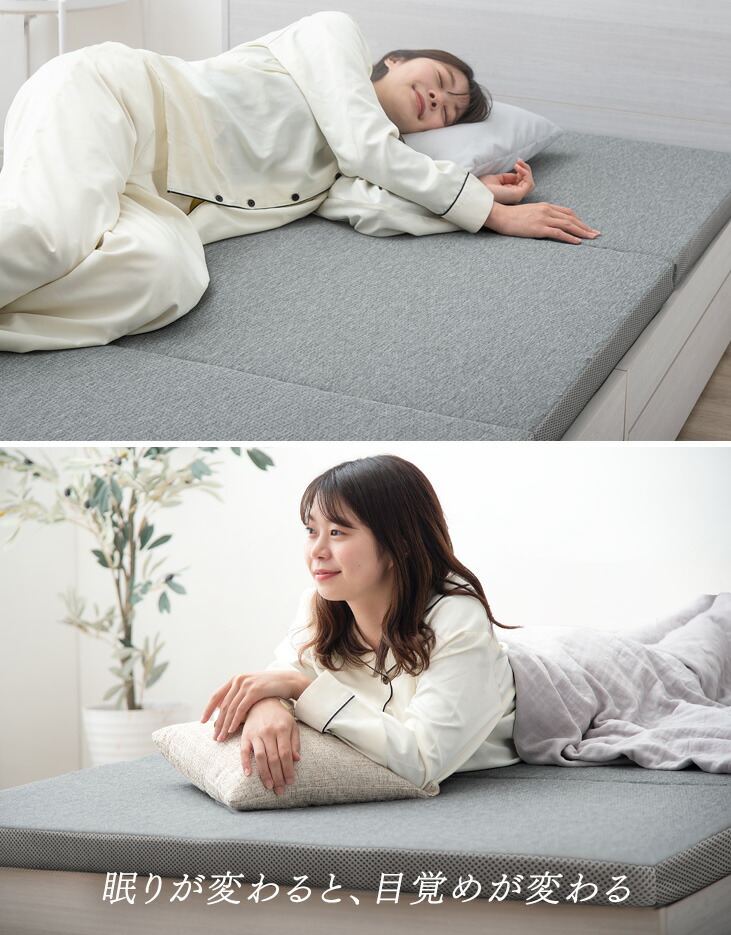 楽天市場】全部洗える 3つ折り 高反発マットレス 5cm メッシュ 通気性