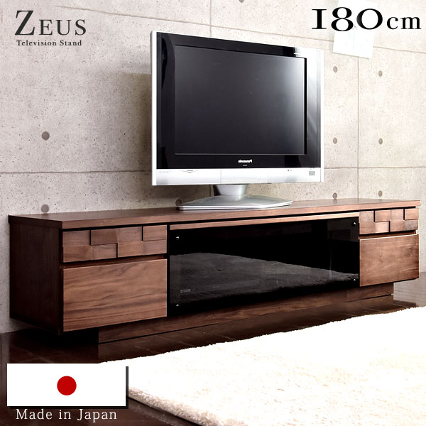 楽天市場】テレビ台 国産 完成品 幅180 ウォールナット 無垢材使用