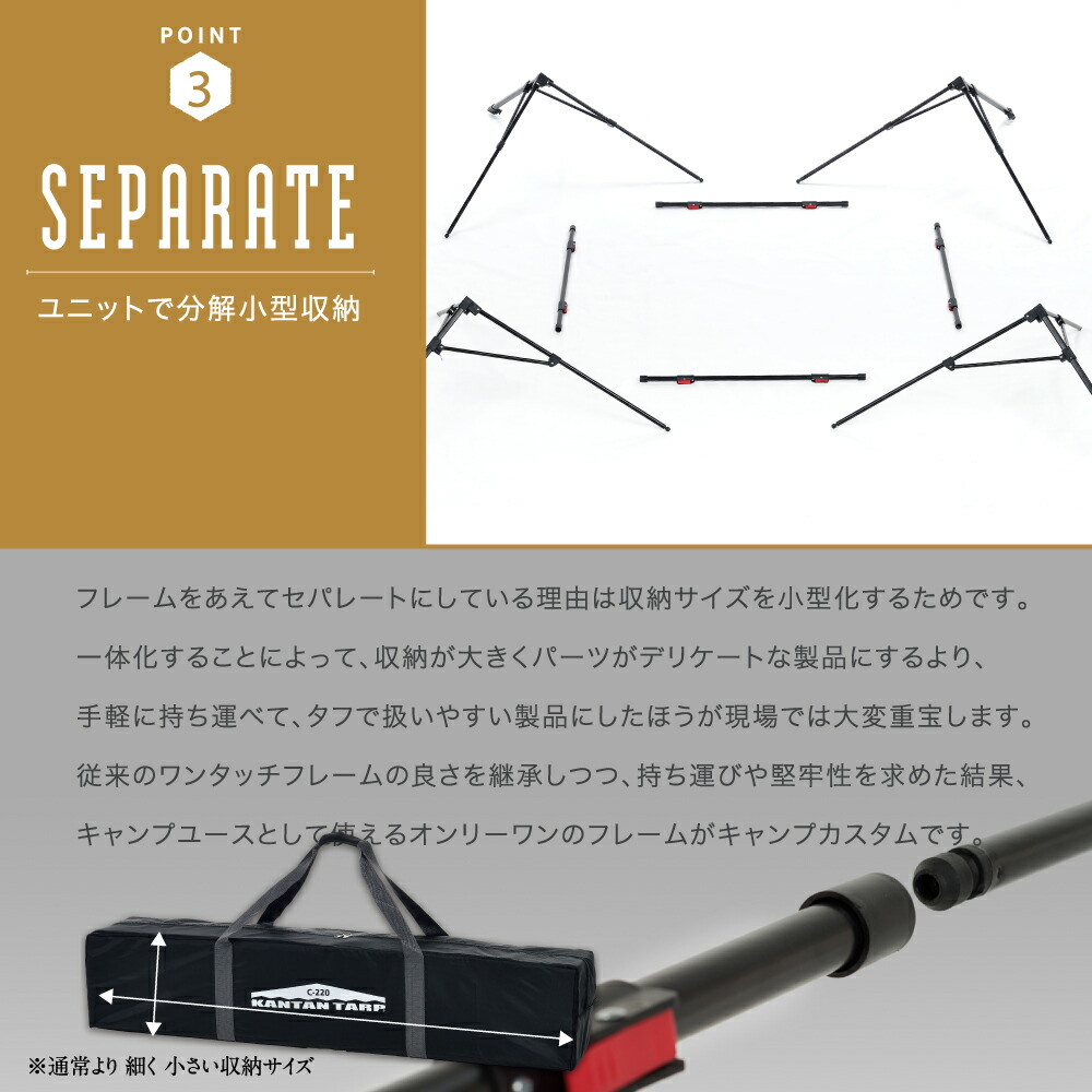 楽天市場】【名入れ受付中】カンタンタープ220キャンプカスタム【25年