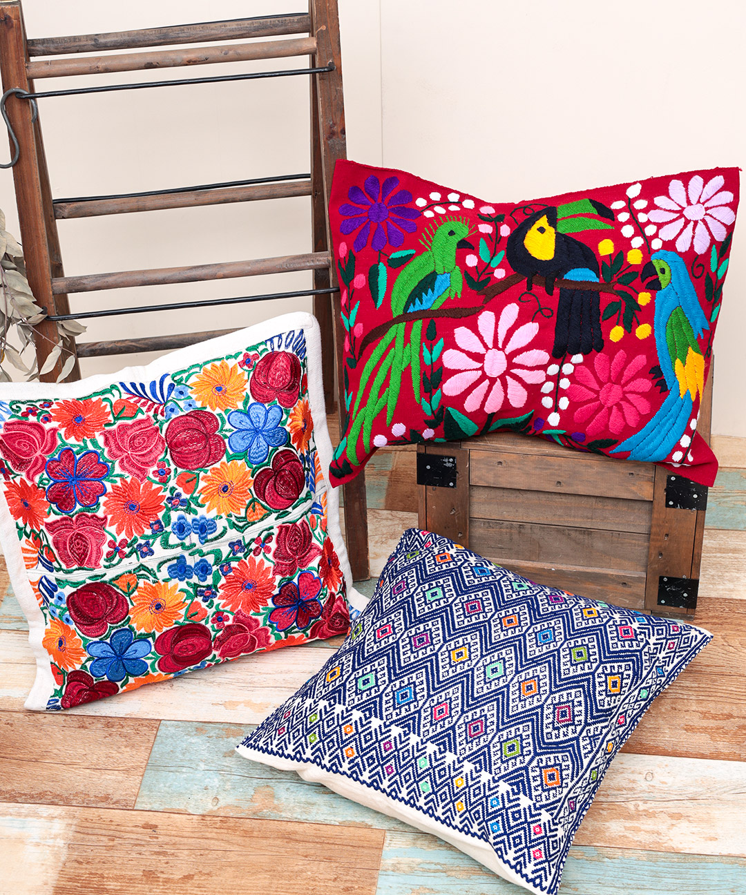 楽天市場】クッションカバー インテリア 生活雑貨 刺繍 刺しゅう 動物