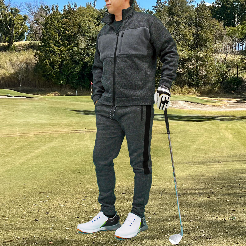 楽天市場】送料無料 ゴルフウェア セットアップ メンズ 上下セット