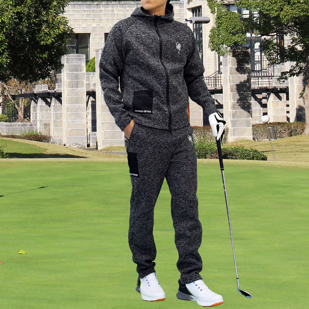 楽天市場】送料無料 ゴルフウェア メンズ 上下セットアップ GIORNO
