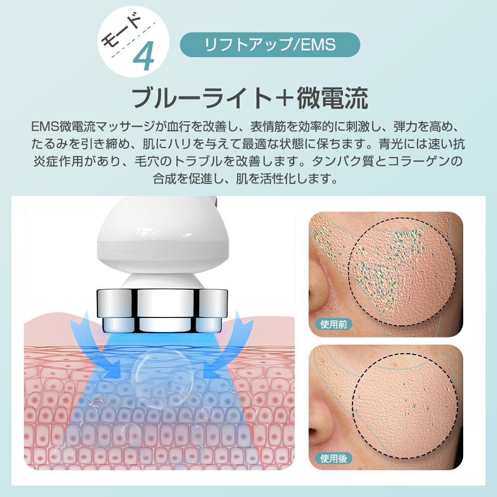 楽天市場】【楽天1位】 美顔器 超音波美顔器 全身防水 顔 ケア 超音波