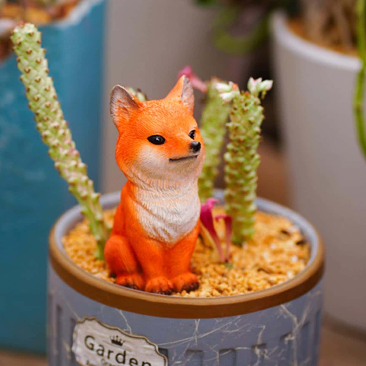 楽天市場】かわいい猫置物 ガーデンオブジェ 樹脂製 インテリア雑貨