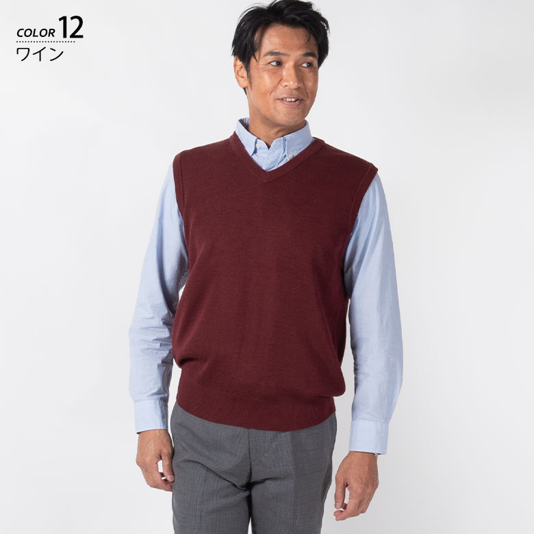 楽天市場】【楽天スーパーセール】【割引】ニットベスト メンズ V