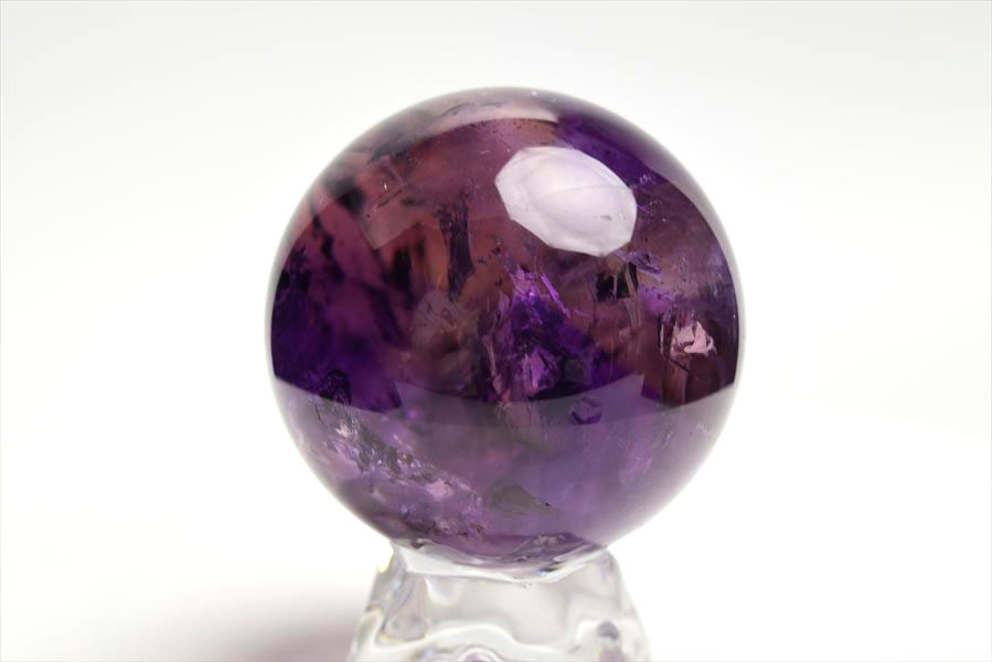 楽天市場】アメジスト ファントム EXグレード 丸玉 【約49.3mm】台座