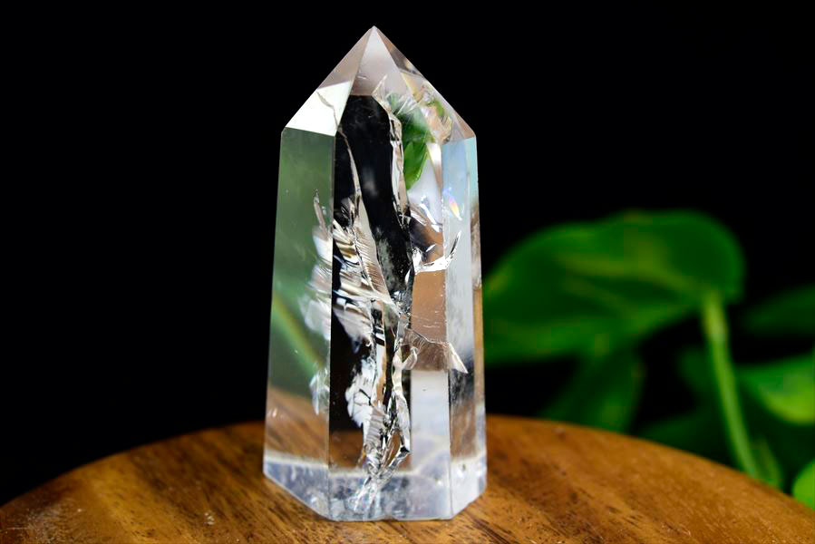 楽天市場】レインボー 水晶 ポイント 六角柱 約71.7g ◇極上虹入り