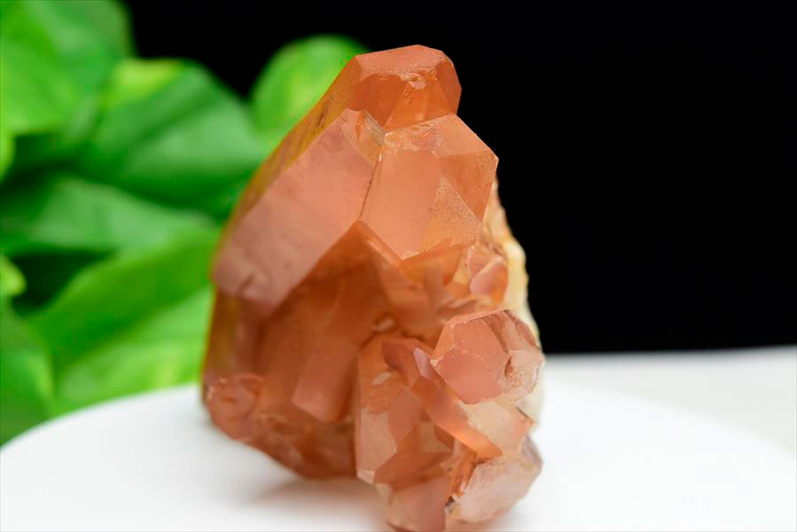 楽天市場】タンジェリンクォーツ 水晶 クラスター 原石 EXグレード