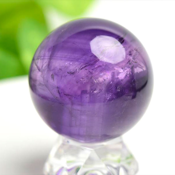 楽天市場】アメジスト ファントム EXグレード 丸玉 【約43mm】台座付き