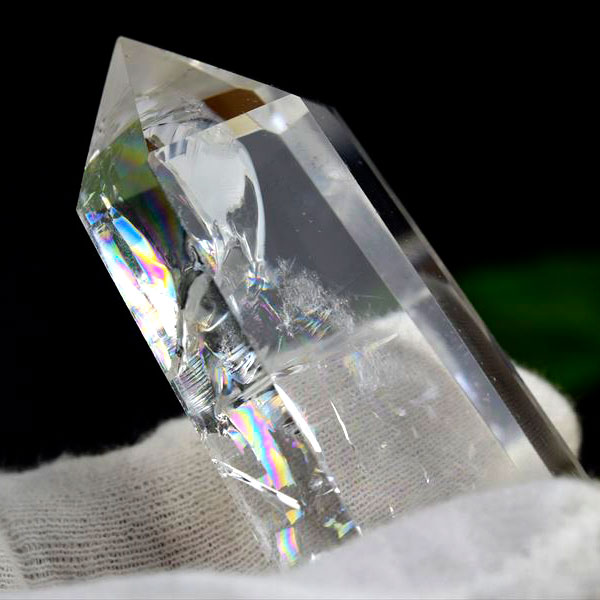 楽天市場】レインボー 水晶 ポイント 六角柱 約71.7g ◇極上虹入り