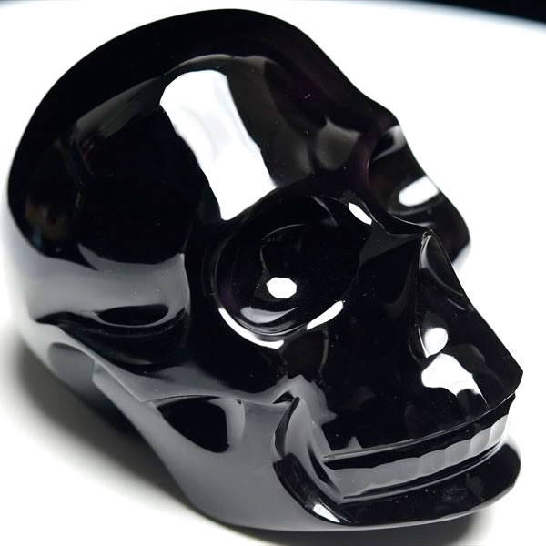 楽天市場】レインボー オブシディアン スカル 髑髏 置物【約752.5g