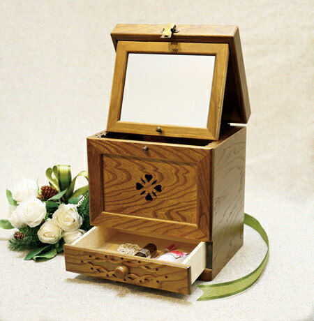 楽天市場】メイクボックス 木製コスメボックス アンティーク おしゃれ