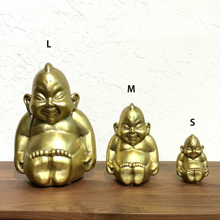 楽天市場】ビリケンさん 置物 商売繁盛 幸運 金色 開運招福 財運 金運