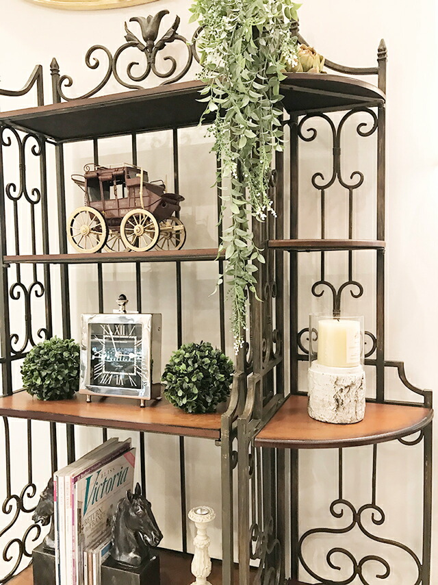 楽天市場】オープンシェルフ シェルフ コーナーシェルフ アンティーク