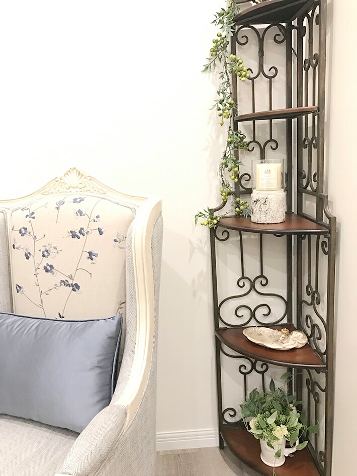 楽天市場】オープンシェルフ シェルフ コーナーシェルフ アンティーク