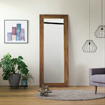 楽天市場】鏡 ミラー 大型ミラー 壁掛けミラー 日本製 ウォールナット