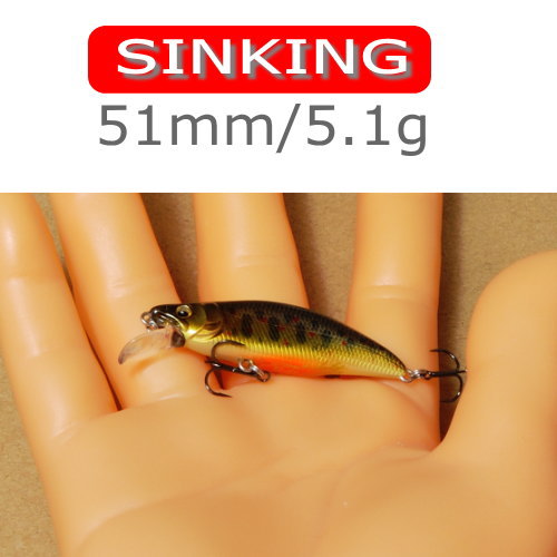 楽天市場】メガバス GH51 ハンプバックミノー51 シンキングミノー