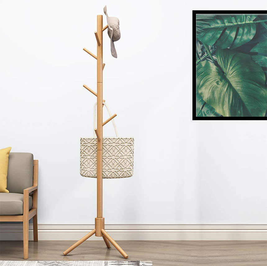 楽天市場】クーポン配布 3/11/1:59迄☆ ポールハンガー 木製 ポール