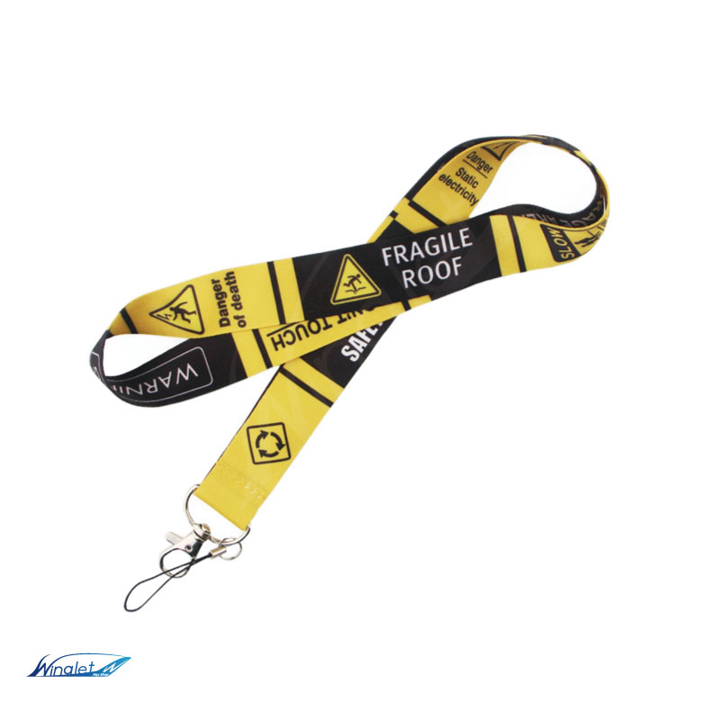 楽天市場】ランヤード ネックストラップWARNING SING PATTERN 警告