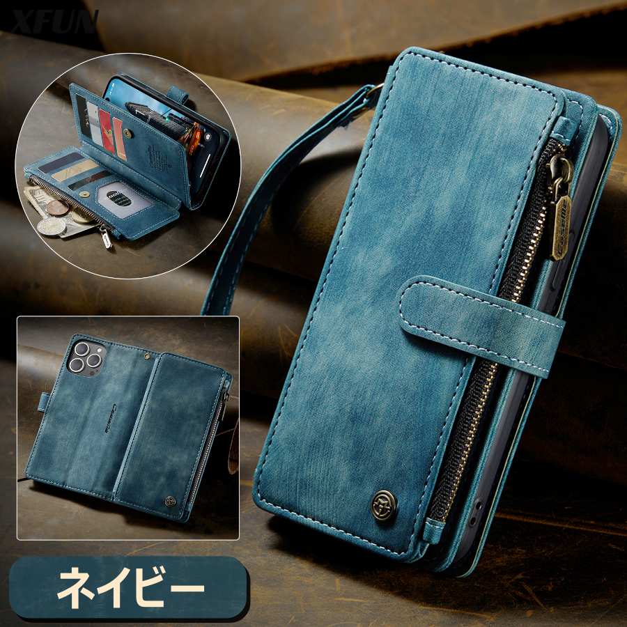 楽天市場】iPhone13 ケース 大容量 iPhone 13 ケース 手帳型 ネイビー