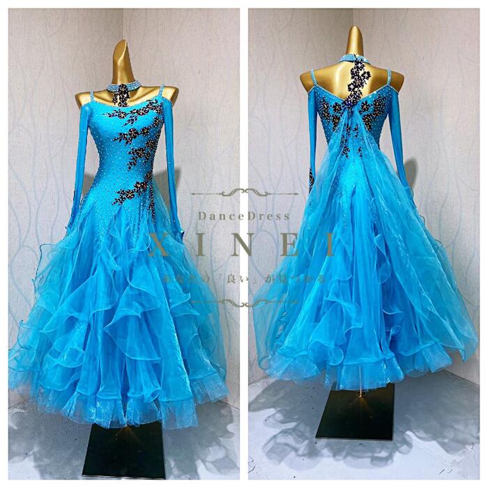 楽天市場】【受注生産・セミオーダー】社交ダンス ドレス ダンスドレス
