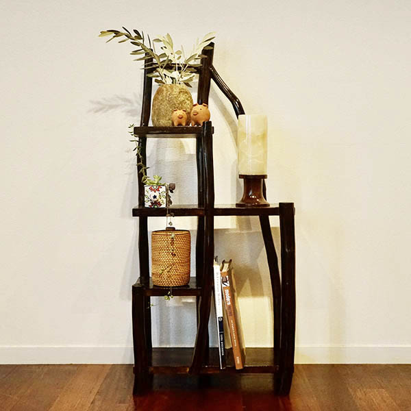 楽天市場】観葉植物 棚 飾り棚 おしゃれ アジアン家具 バリ ♪チークの